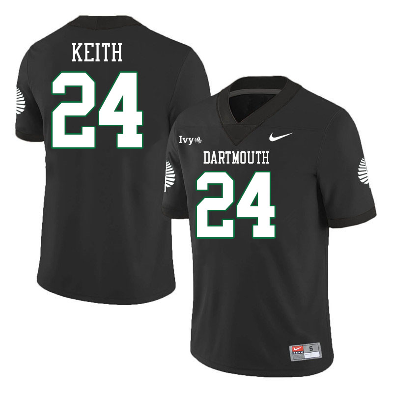 Dartmouth Big Green #24 Harrison Keith College Football Jerseys,Uniforms Stitched-Black